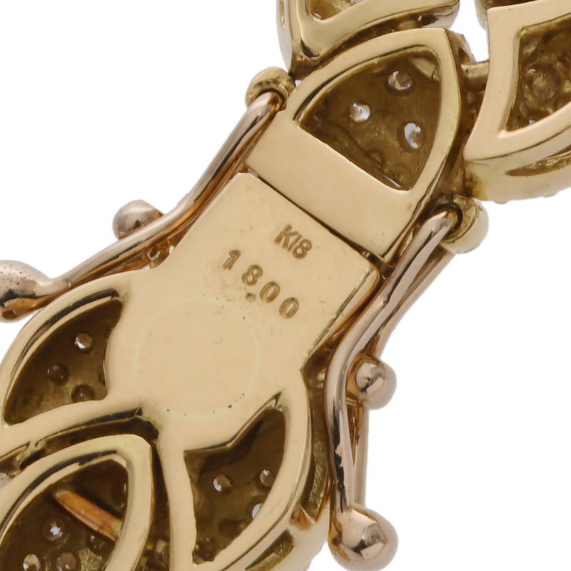 no brand ノーブランド ダイヤ18.00ct レディース K18イエローゴールド YG ネックレス Aランク 中古 銀蔵