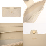 CHANEL シャネル マトラッセ チェーンウォレット ホワイト レディース キャビアスキン ショルダーバッグ ABランク 中古 銀蔵