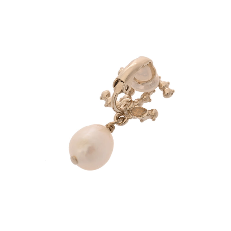 CHANEL シャネル ココマーク 2020年モデル レディース ラインストーン パール イヤリング Aランク 中古 銀蔵