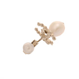 CHANEL シャネル ココマーク 2020年モデル レディース ラインストーン パール イヤリング Aランク 中古 銀蔵