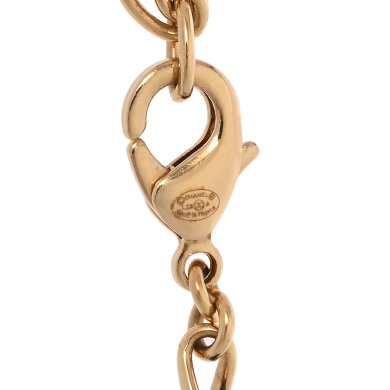 CHANEL シャネル ココマーク フェイクパール 2023年モデル レディース ラインストーン フェイクパール ネックレス Aランク 中古 銀蔵