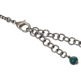 CHANEL シャネル ネックレス ココマーク 2023年モデル シルバー レディース ラインストーン ガンメタ ネックレス Aランク 中古 銀蔵