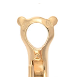 VAN CLEEF & ARPELS ヴァンクリーフ＆アーペル ドゥ パピヨン ターコイズ ダイヤ レディース K18イエローゴールド YG ピアス Aランク 中古 銀蔵