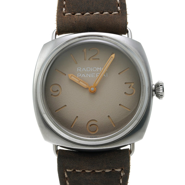 オフィチーネパネライ ラジオミール トレ ジョルニ PAM01350 Z番(2023年製造) グラデーションベージュ メンズ 腕時計 手巻き 中古 銀蔵