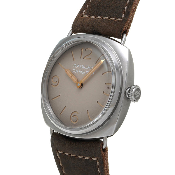 オフィチーネパネライ ラジオミール トレ ジョルニ PAM01350 Z番(2023年製造) グラデーションベージュ メンズ 腕時計 手巻き 中古 銀蔵