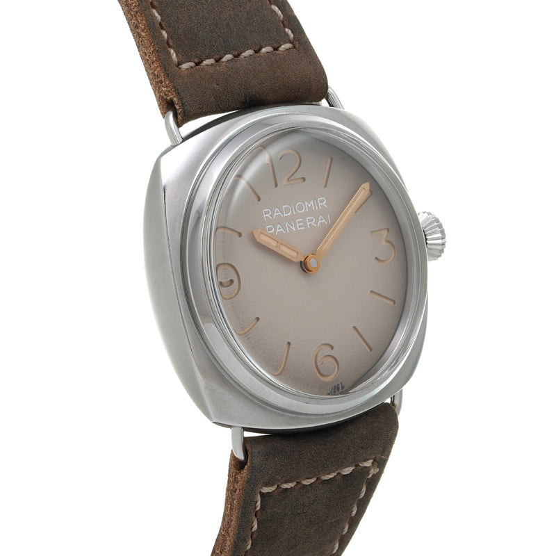 オフィチーネパネライ ラジオミール トレ ジョルニ PAM01350 Z番(2023年製造) グラデーションベージュ メンズ 腕時計 手巻き 中古 銀蔵
