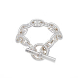 HERMES エルメス シェーヌダンクル TGM 11リンク ユニセックス Ag925 ブレスレット Aランク 中古 銀蔵