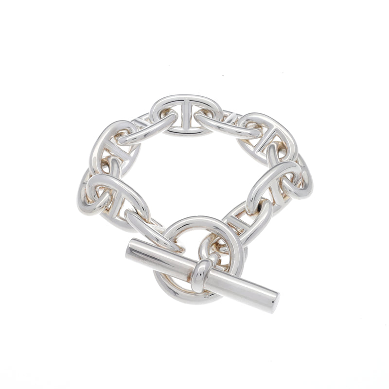 HERMES エルメス シェーヌダンクル TGM 11リンク ユニセックス Ag925 ブレスレット Aランク 中古 銀蔵