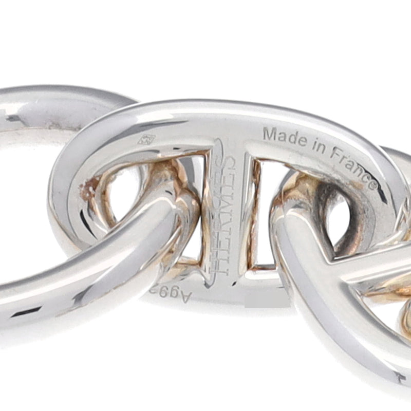 HERMES エルメス シェーヌダンクル TGM 11リンク ユニセックス Ag925 ブレスレット Aランク 中古 銀蔵