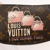 LOUIS VUITTON ルイヴィトン モノグラム ミニ アクセサリーポーチ トランクコレクション ブラウン M60245 レディース モノグラムキャンバス アクセサリーポーチ Aランク 中古 銀蔵