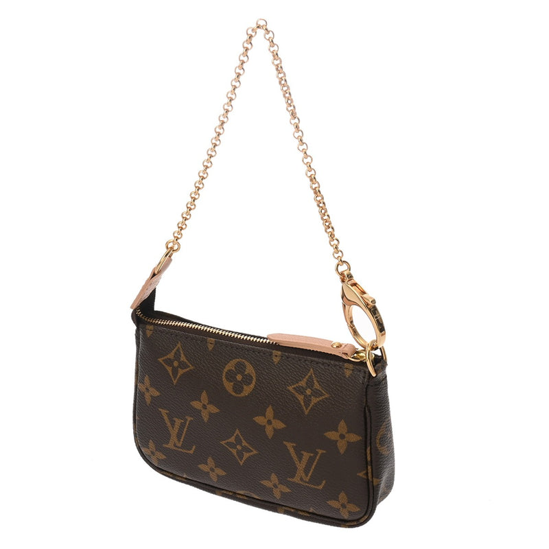 LOUIS VUITTON ルイヴィトン モノグラム ミニ アクセサリーポーチ トランクコレクション ブラウン M60245 レディース モノグラムキャンバス アクセサリーポーチ Aランク 中古 銀蔵