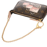 LOUIS VUITTON ルイヴィトン モノグラム ミニ アクセサリーポーチ トランクコレクション ブラウン M60245 レディース モノグラムキャンバス アクセサリーポーチ Aランク 中古 銀蔵