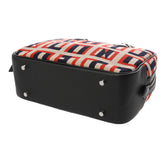 HERMES エルメス プリュム 28 インディゴ/ノワール C刻印(2018年頃) レディース キャンバス ハンドバッグ Aランク 中古 銀蔵