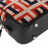 HERMES エルメス プリュム 28 インディゴ/ノワール C刻印(2018年頃) レディース キャンバス ハンドバッグ Aランク 中古 銀蔵