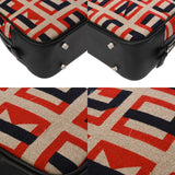 HERMES エルメス プリュム 28 インディゴ/ノワール C刻印(2018年頃) レディース キャンバス ハンドバッグ Aランク 中古 銀蔵