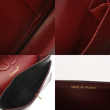 CHANEL シャネル マトラッセ チェーンショルダー 25cm Wフラップ ブラック レディース ラムスキン ショルダーバッグ Bランク 中古 銀蔵