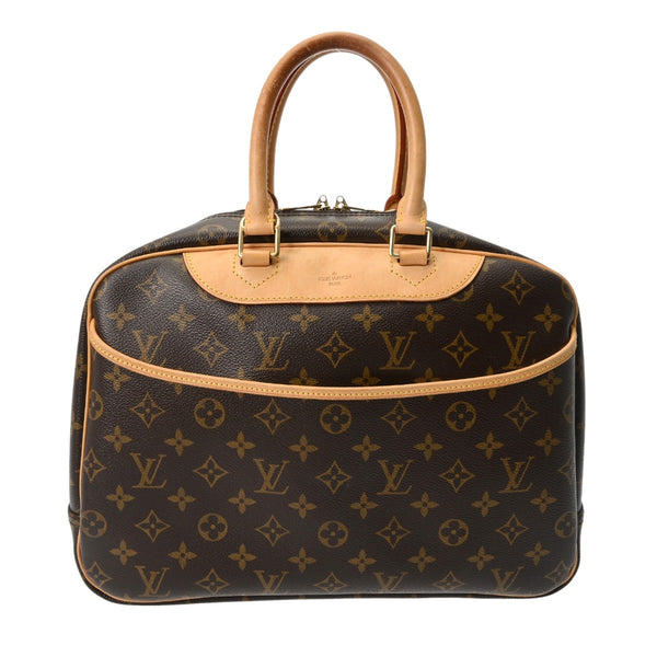 LOUIS VUITTON ルイヴィトン モノグラム ドーヴィル ブラウン M47270 レディース モノグラムキャンバス ハンドバッグ Bランク 中古 銀蔵