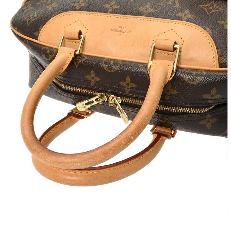 LOUIS VUITTON ルイヴィトン モノグラム ドーヴィル ブラウン M47270 レディース モノグラムキャンバス ハンドバッグ Bランク 中古 銀蔵