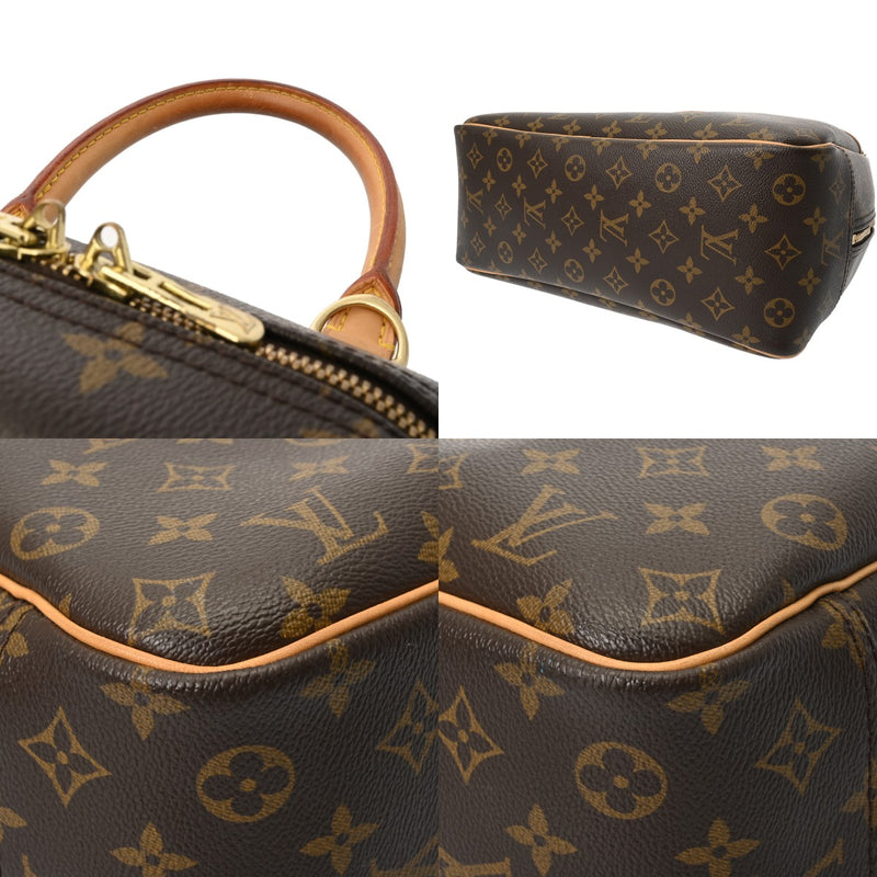 LOUIS VUITTON ルイヴィトン モノグラム ドーヴィル ブラウン M47270 レディース モノグラムキャンバス ハンドバッグ Bランク 中古 銀蔵