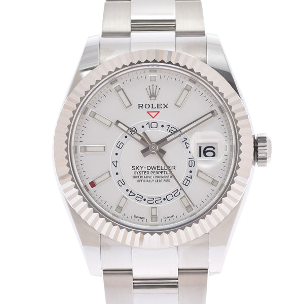 ロレックス スカイドゥエラー ギャランティ 326934 ランダム 8桁 シルバー メンズ 腕時計 自動巻き 銀蔵