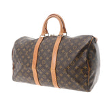 LOUIS VUITTON ルイヴィトン モノグラム キーポル45 ブラウン M41428 レディース モノグラムキャンバス ボストンバッグ Bランク 中古 銀蔵