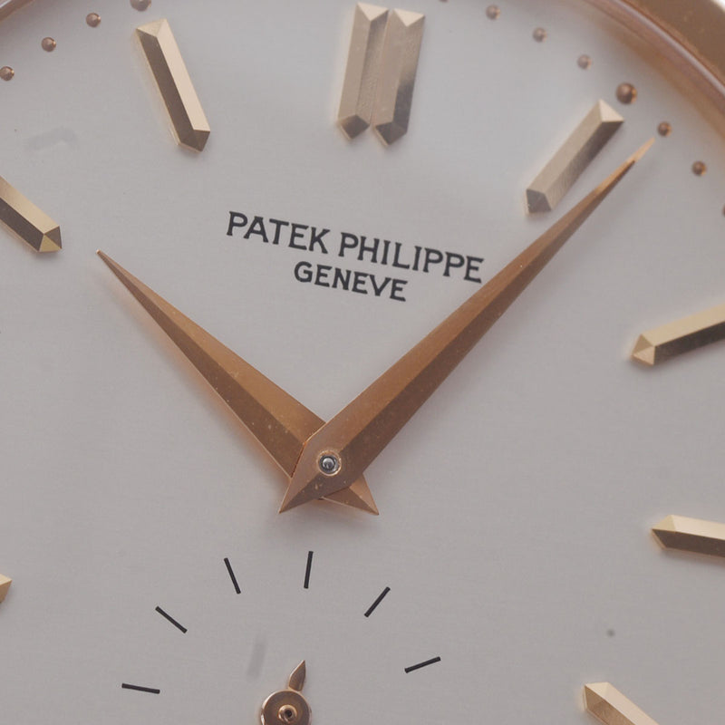 PATEK PHILIPPE パテックフィリップ カラトラバ 3796R-014 ボーイズ RG/革 腕時計 手巻き シルバー文字盤 Aランク 中古 銀蔵