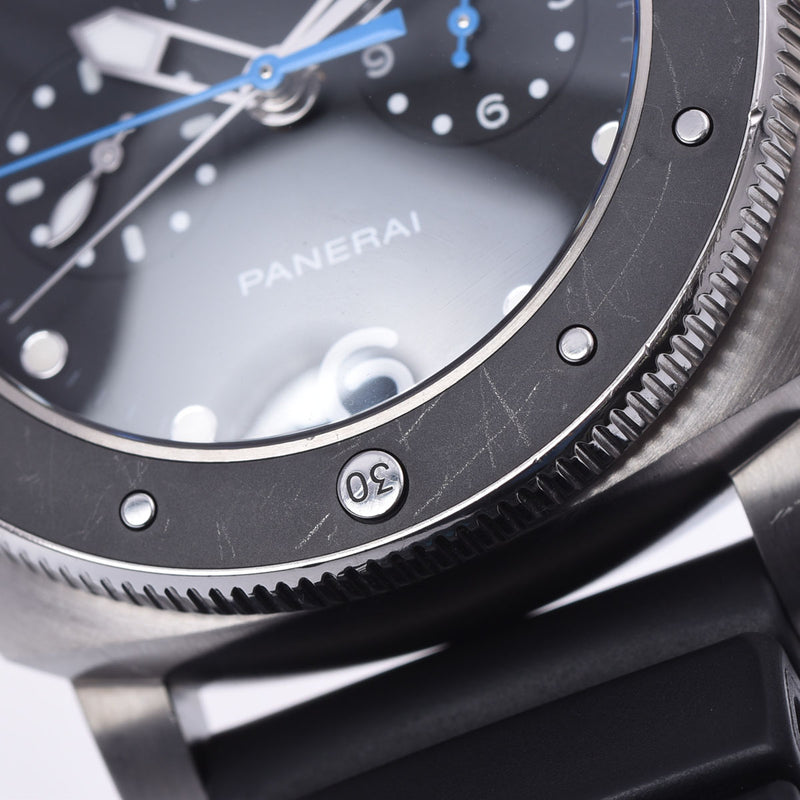 OFFICINE PANERAI オフィチーネパネライ ルミノール 1950 サブマーシブル3days PAM00615 メンズ チタン/ラバー 腕時計 自動巻き ブラック文字盤 Aランク 中古 銀蔵