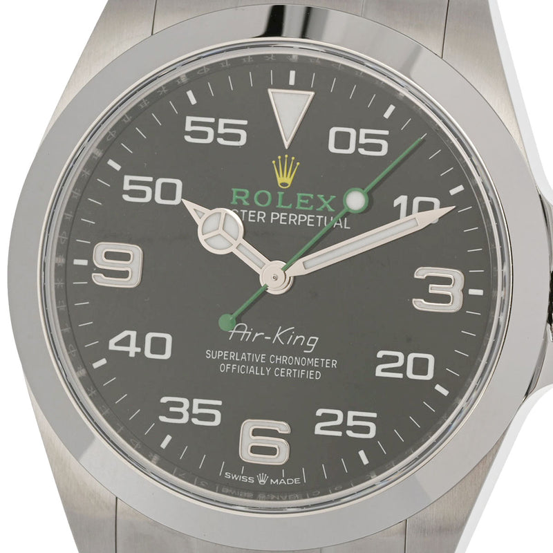 ロレックス エアキング 126900 8桁 ランダム番 ブラック メンズ 腕時計 自動巻き 銀蔵