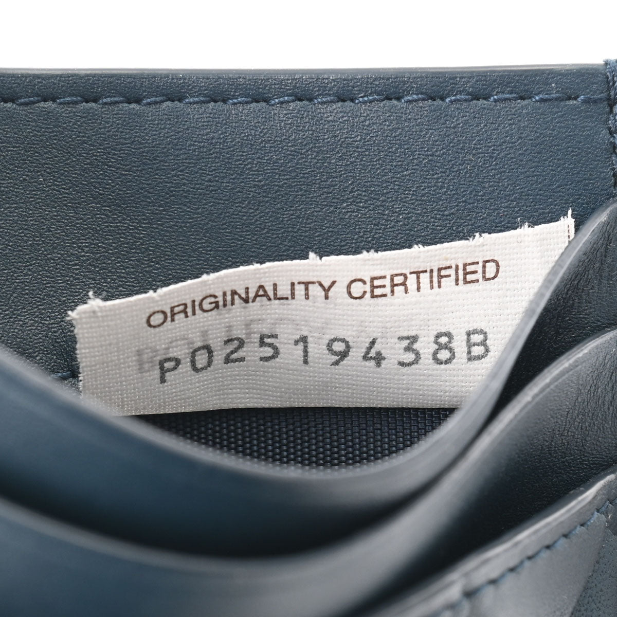 ボッテガヴェネタクレジットカードケース 43169 ブルー メンズ カーフ