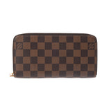 LOUIS VUITTON ルイヴィトン ダミエ ジッピーウォレット 旧型 ブラウン N60015 ユニセックス ダミエキャンバス 長財布 Bランク 中古 銀蔵