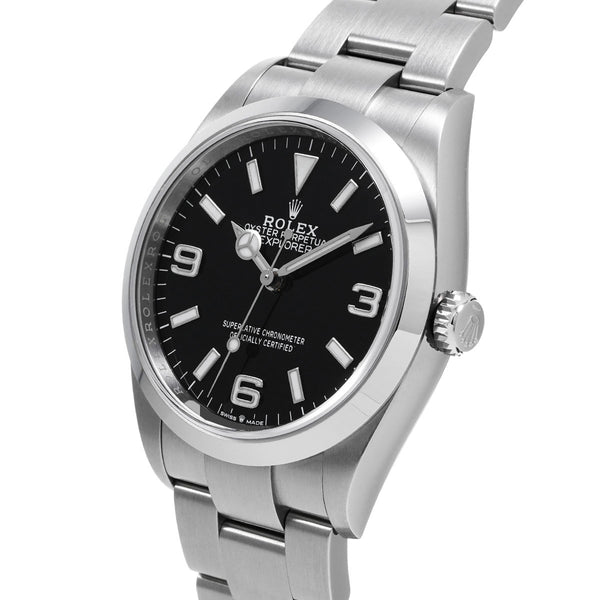 ロレックス エクスプローラー 36 124270 ランダムシリアル ブラック メンズ 腕時計 自動巻き 銀蔵