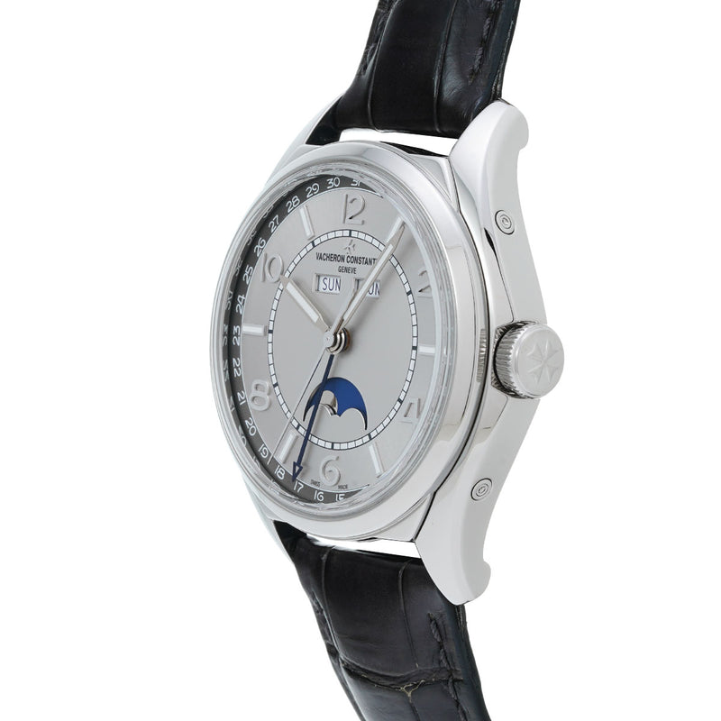 ヴァシュロンコンスタンタン フィフティーシックス コンプリートカレンダー 4000E/000A-B439 シルバー メンズ 腕時計 自動巻き 中古 銀蔵