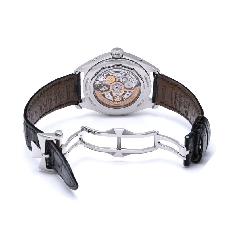 ヴァシュロンコンスタンタン フィフティーシックス コンプリートカレンダー 4000E/000A-B439 シルバー メンズ 腕時計 自動巻き 中古 銀蔵