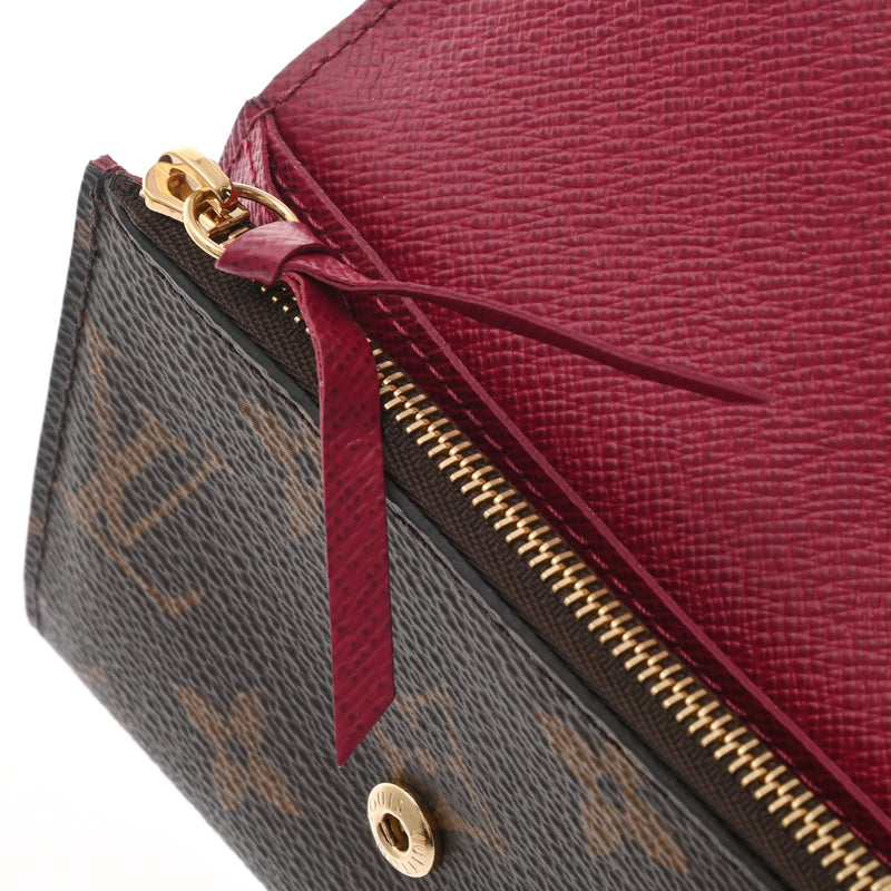 LOUIS VUITTON ルイヴィトン モノグラム ポルトモネロザリ フューシャ M41939 レディース モノグラムキャンバス コインケース Aランク 中古 銀蔵