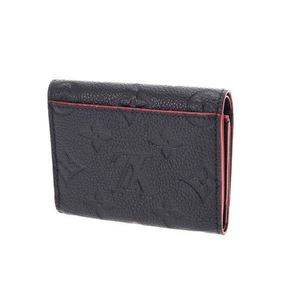 LOUIS VUITTON ルイヴィトン モノグラムアンプラント ポルトフォイユ マリーヌルージュ M64577 レディース レザー 三つ折り財布 Aランク 中古 銀蔵