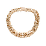 no brand ノーブランド 六面ダブル 喜平 チェーン 99.7g メンズ K18イエローゴールド YG ブレスレット Aランク 中古 銀蔵