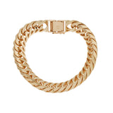 no brand ノーブランド 六面ダブル 喜平 チェーン 99.7g メンズ K18イエローゴールド YG ブレスレット Aランク 中古 銀蔵