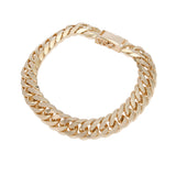 no brand ノーブランド 六面ダブル 喜平 チェーン 99.7g メンズ K18イエローゴールド YG ブレスレット Aランク 中古 銀蔵