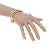 no brand ノーブランド 六面ダブル 喜平 チェーン 99.7g メンズ K18イエローゴールド YG ブレスレット Aランク 中古 銀蔵