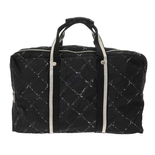 CHANEL シャネル 旧トラベルライン ボストンバッグ ブラック ユニセックス ナイロン ボストンバッグ Bランク 中古 銀蔵