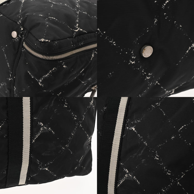 CHANEL シャネル 旧トラベルライン ボストンバッグ ブラック ユニセックス ナイロン ボストンバッグ Bランク 中古 銀蔵
