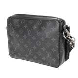 LOUIS VUITTON ルイヴィトン モノグラムエクリプス トリオメッセンジャー 黒/グレー M69443 メンズ モノグラムキャンバス ショルダーバッグ ABランク 中古 銀蔵