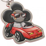 LOUIS VUITTON ルイヴィトン モノグラムエクリプス ポルトクレ ヴィヴィエンヌ チャーム レッド ブラック M00960 レディース モノグラムキャンバス キーホルダー ABランク 中古 銀蔵