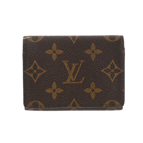 LOUIS VUITTON ルイヴィトン モノグラム アンヴェロップ カルト ドゥ ヴィジット ブラウン M62920 ユニセックス モノグラムキャンバス カードケース Bランク 中古 銀蔵