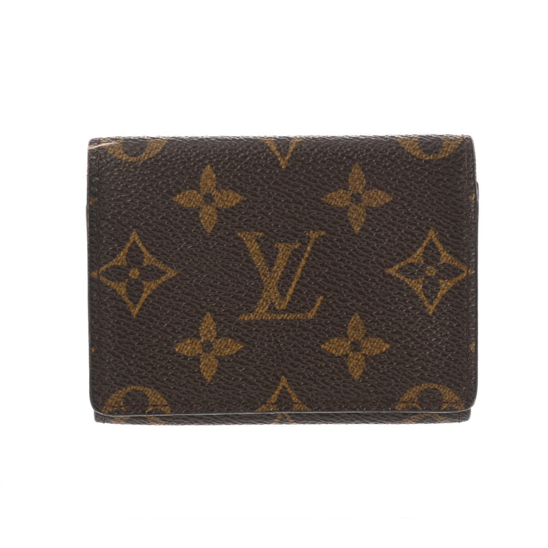 LOUIS VUITTON ルイヴィトン モノグラム アンヴェロップ カルト ドゥ ヴィジット ブラウン M62920 ユニセックス モノグラムキャンバス カードケース Bランク 中古 銀蔵