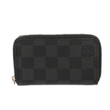 LOUIS VUITTON ルイヴィトン ダミエグラフィット ジッピーコインパース ブラック N63076 メンズ ダミエキャンバス コインケース Bランク 中古 銀蔵