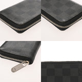 LOUIS VUITTON ルイヴィトン ダミエグラフィット ジッピーコインパース ブラック N63076 メンズ ダミエキャンバス コインケース Bランク 中古 銀蔵