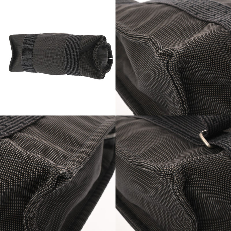 HERMES エルメス エールライン アド MM グレー レディース キャンバス リュック・デイパック Bランク 中古 銀蔵