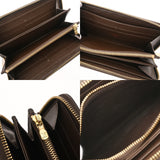 LOUIS VUITTON ルイヴィトン ダミエ ジッピーウォレット ブラウン N60015 ユニセックス ダミエキャンバス 長財布 Bランク 中古 銀蔵