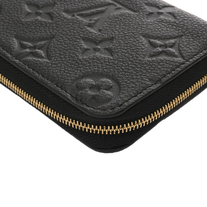 LOUIS VUITTON ルイヴィトン モノグラムアンプラント ジッピーコインパース ノワール M60574 ユニセックス レザー コインケース Aランク 中古 銀蔵